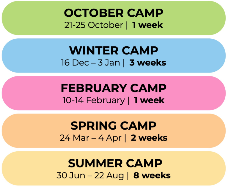 Camps Calendar mobile 1